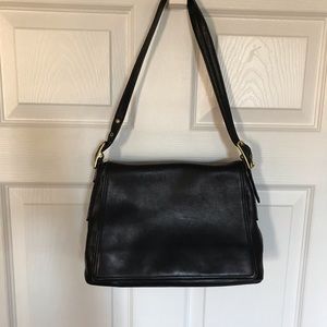 Coach - Black Leather Shoulder Bag